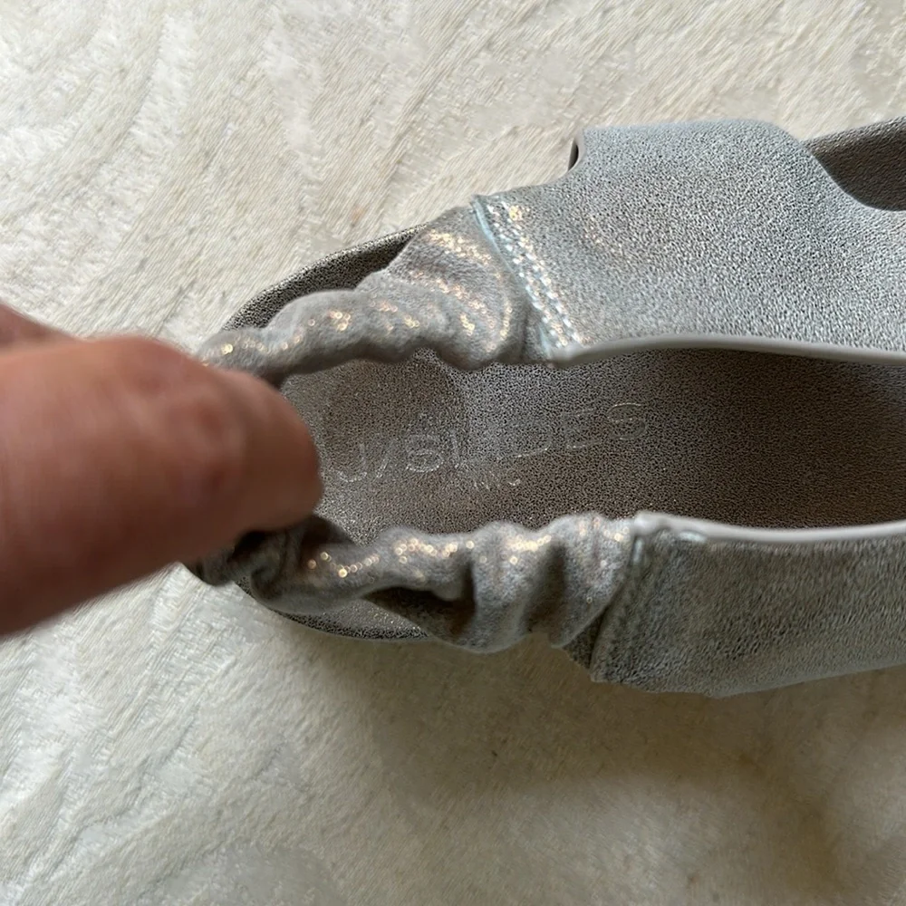 J Slides J/SLIDES‎ RESA CRISS CROSS SANDAL METALLIC BRONZE SUEDE